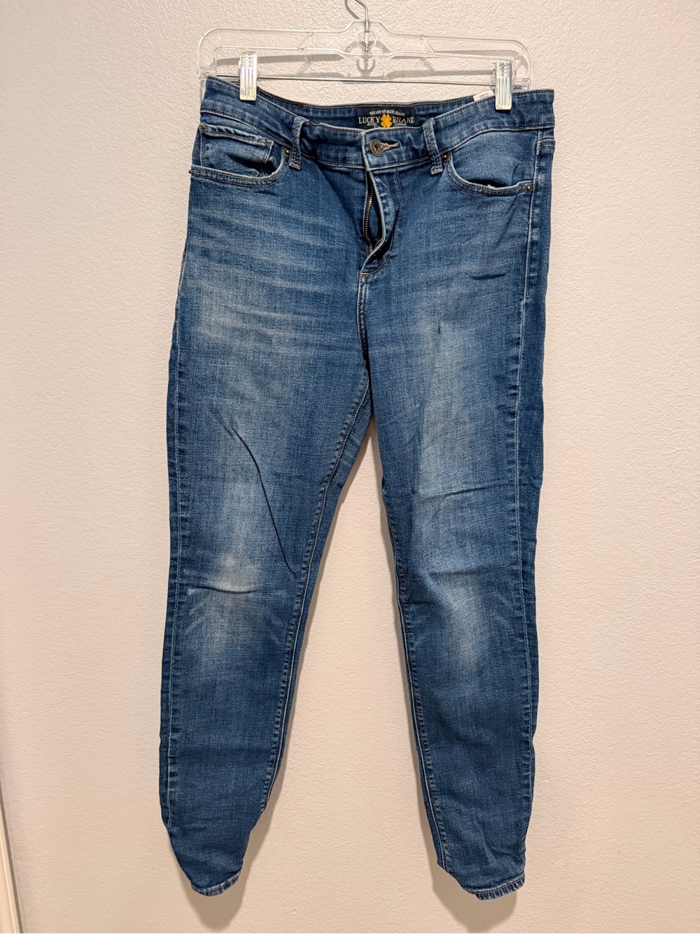Lucky Brand Women's Faded Blue Stretch Jeans 10/30 Ava Skinny